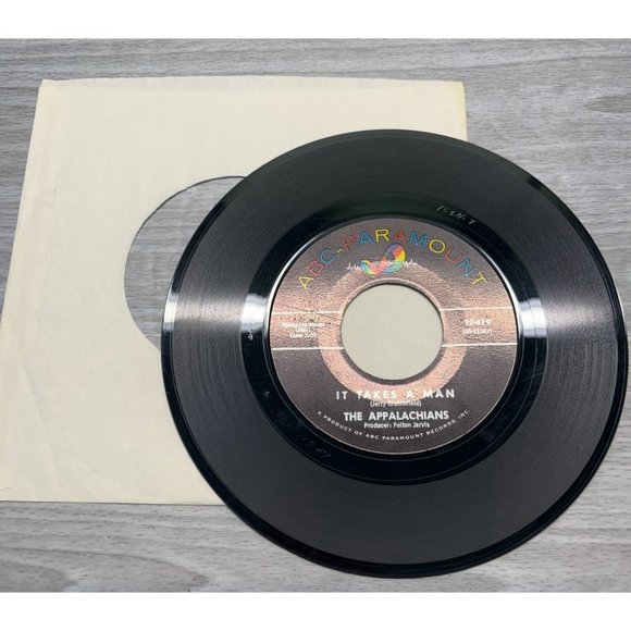 The Appalachians Bony Moronie / It Takes a Man 45 Rock Record ABC 10419 VG+ - Picture 4 of 4